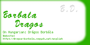 borbala dragos business card